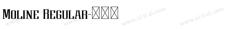 Moline Regular字体转换 Moline Regular字体转换